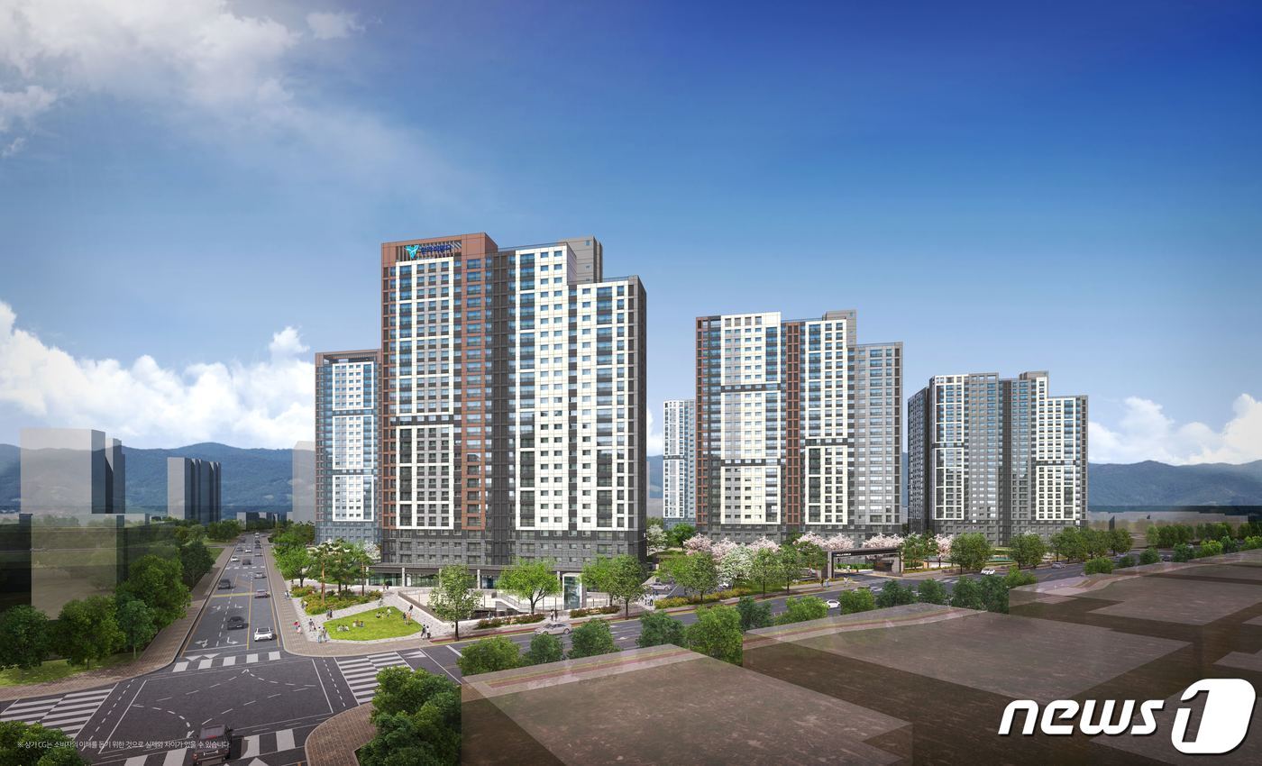 본문 이미지 - 군산신역세권 한라비발디 센트로 투시도.ⓒ 뉴스1