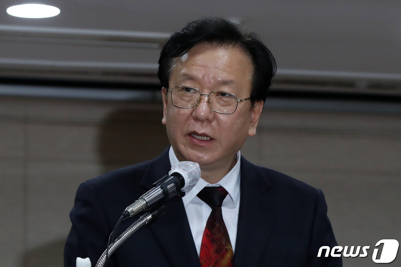 본문 이미지 - 보건복지부 장관 후보자 당시 정호영 전 경북대학교병원장. 2022.4.17/뉴스1 ⓒ News1 민경석 기자