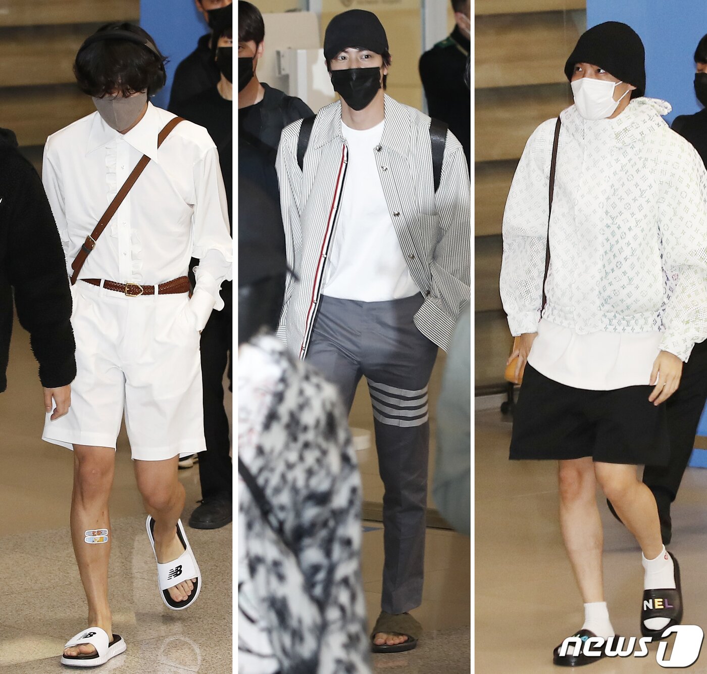 뷔-진-제이홉, BTS는 슬리퍼를 좋아해