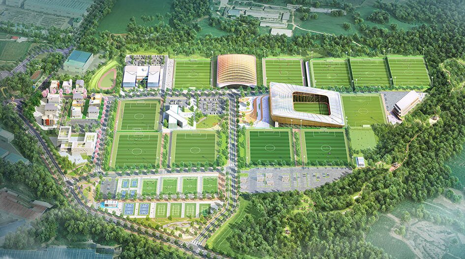 본문 이미지 - 대한민국 축구종합센터 조감도.(대한축구협회 제공) ⓒ 뉴스1