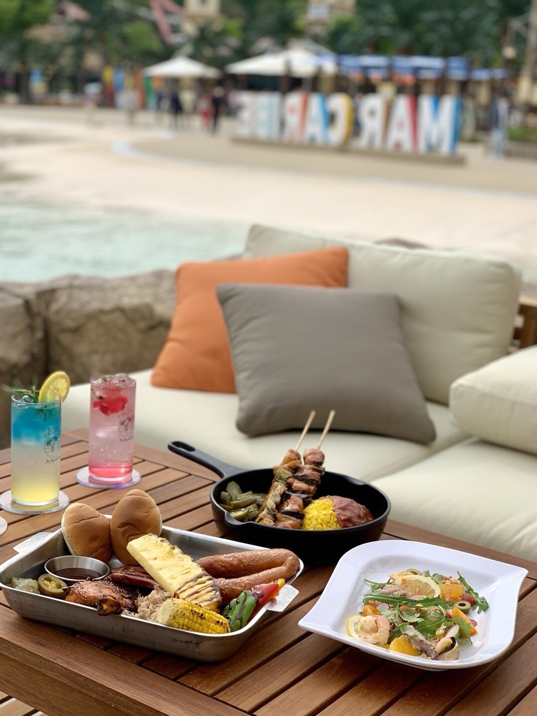 본문 이미지 - 비치 사이드 바에서 선보이는 메뉴들 ⓒ 뉴스1 윤슬빈 기자