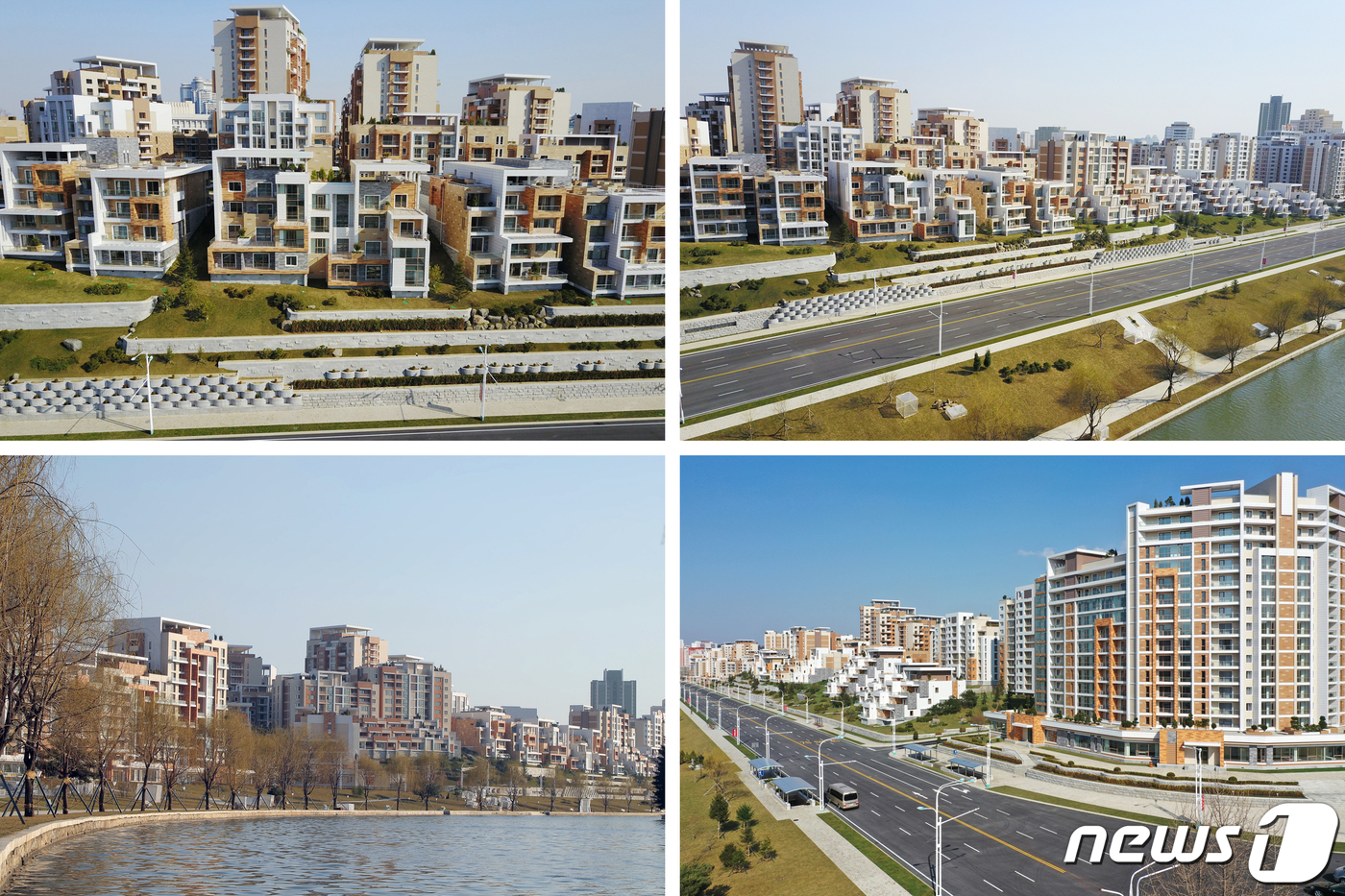 (평양 노동신문=뉴스1) = 김정은 북한 조선노동당 총비서가 평양 중구역 경루동의 보통강 강안 다락식 주택구를 찾아 살림집 내부를 돌아보고 건설 정형을 료해(파악)했다고 3일 당 …