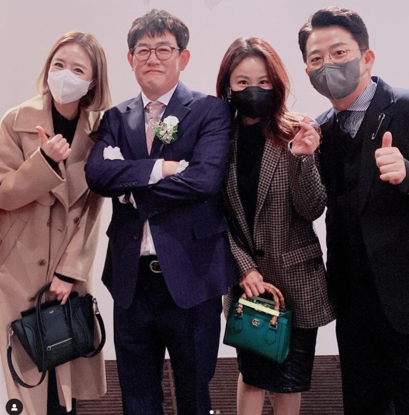 본문 이미지 - 신지, 이경규, 김지민, 김준호(왼쪽부터) 신지 SNS 캡처 ⓒ 뉴스1