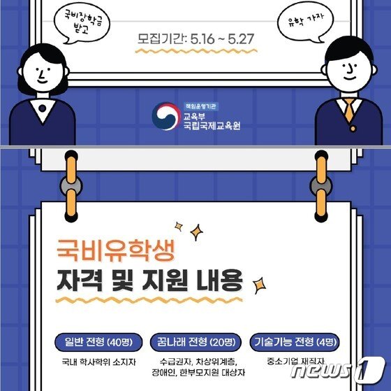 소외계층 국비유학 지원 확대한다…장애인도 지원 가능 대문사진