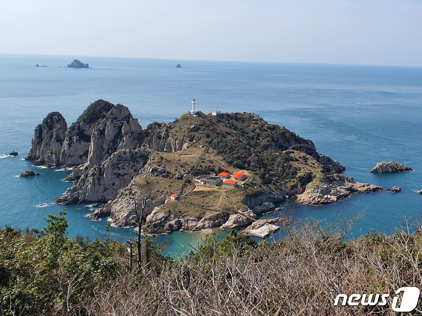 본문 이미지 - 등대섬. 분재전시회에 출품한 작품을 보는 것처럼, 그림 같은 풍경이다 ⓒ 뉴스1