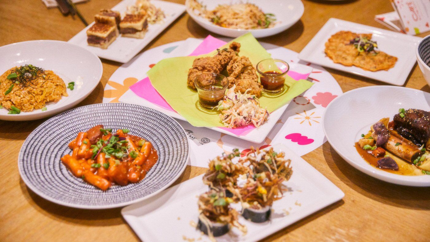 본문 이미지 - 미국 라스베이거스서 진행 중인 'BTS 퍼미션 투 댄스 인 더 시티-라스베이거스'(BTS PERMISSION TO DANCE IN THE CITY-LAS VEGAS)' 속 '카페 인 더 시티'(CAF&Eacute; IN THE CITY)의 메뉴들 / 사진제공=하이브 ⓒ 뉴스1