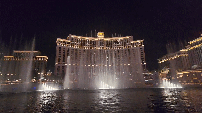 본문 이미지 - 미국 라스베이거스서 펼쳐진 벨라지오 분수쇼 ⓒ 뉴스1 안태현