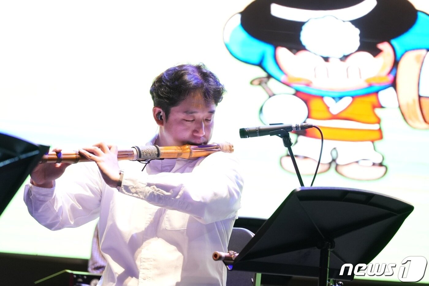 본문 이미지 - 카트라이더 IP를 활용한 국악관현악을 연주 중인 'BOSS5'(넥슨 제공)ⓒ 뉴스1