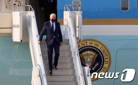 조 바이든 미국 대통령, 대한민국 도착