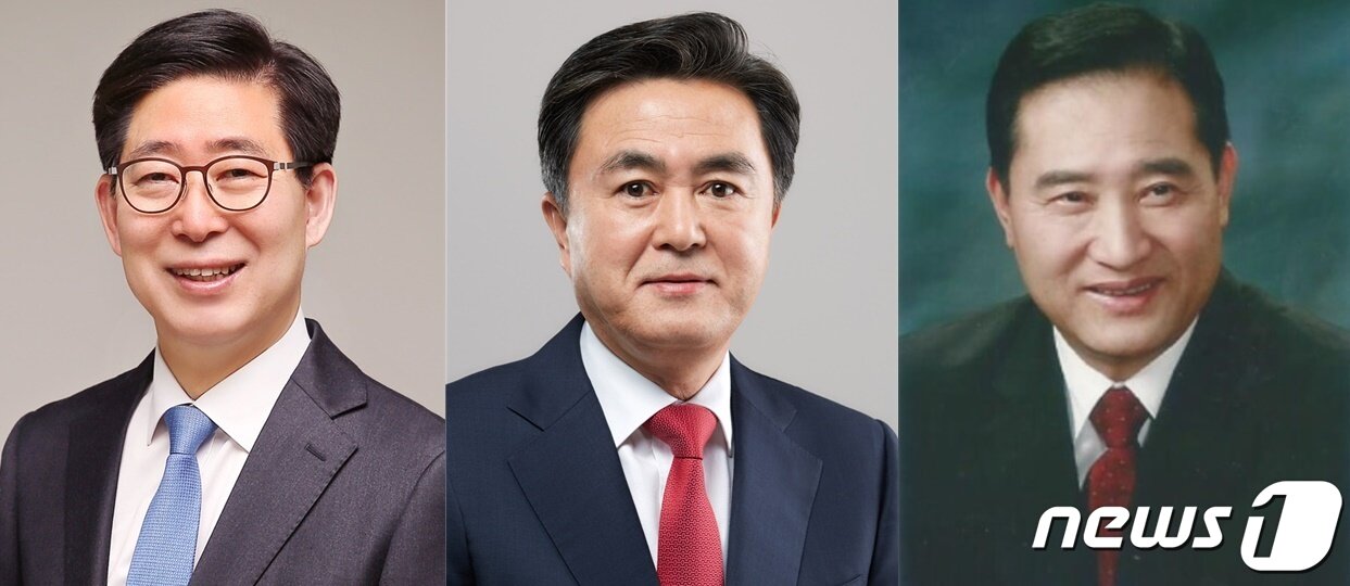 본문 이미지 - 더불어민주당 양승조(왼쪽부터), 국민의힘 김태흠, 충청의미래당 최기복 충남지사 후보. ⓒ뉴스1