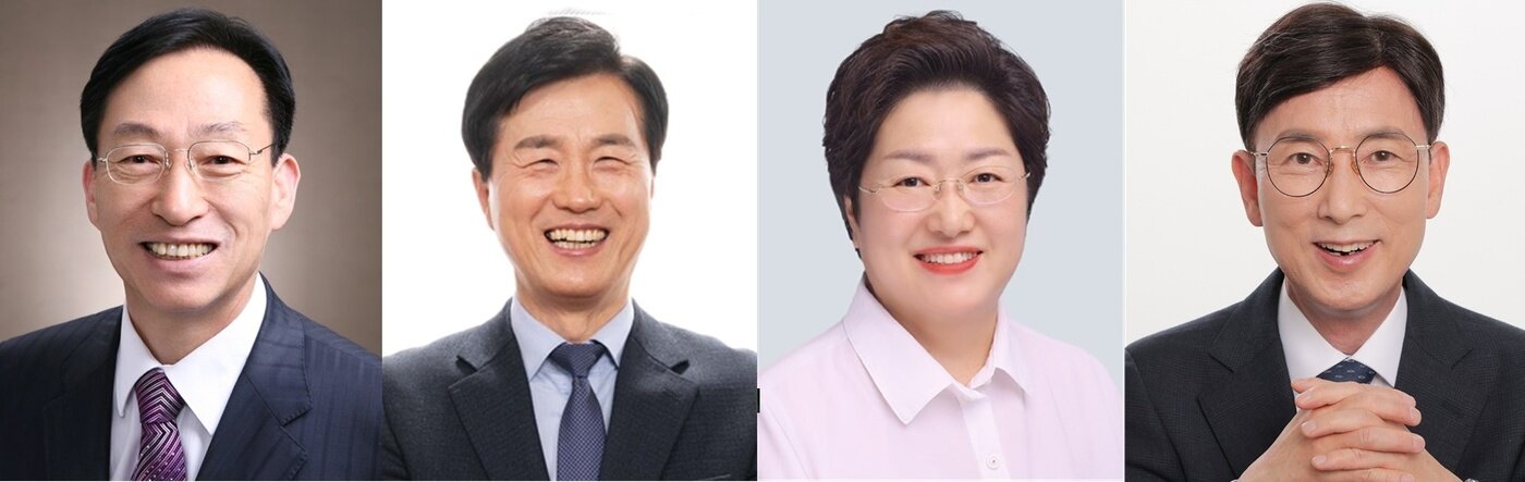 본문 이미지 - 왼쪽부터 설동호, 성광진, 정상신, 김동석 대전시교육감 후보. ⓒ뉴스1