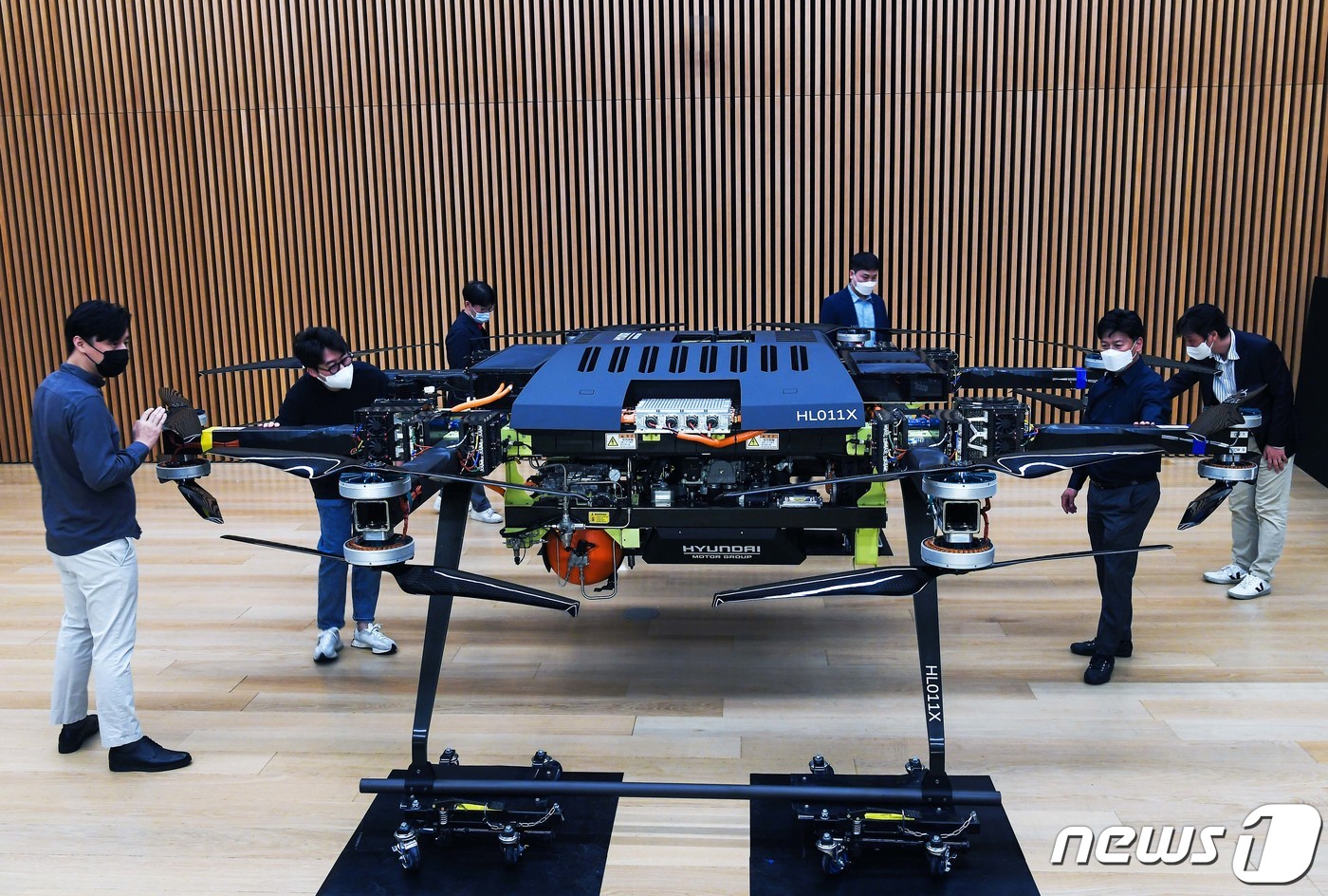 (서울=뉴스1) = 현대자동차그룹이 경기도 고양시 일산서구 현대모터스튜디오 고양에서 'AAM 테크데이 2022'행사를 열고 현대차그룹이 나아가고자 하는 미래 항공 모빌리티(AAM: …