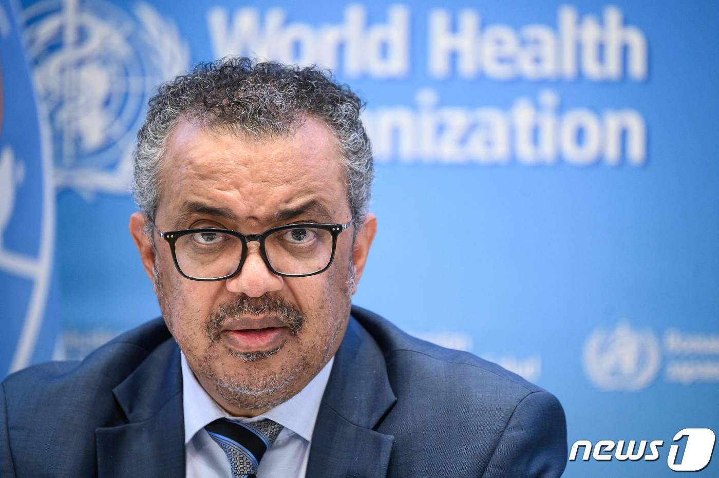 본문 이미지 - 테워드로스 아드하놈 거브러여수스 세계보건기구(WHO) 사무총장 ⓒ AFP=뉴스1 ⓒ News1 김예슬 기자