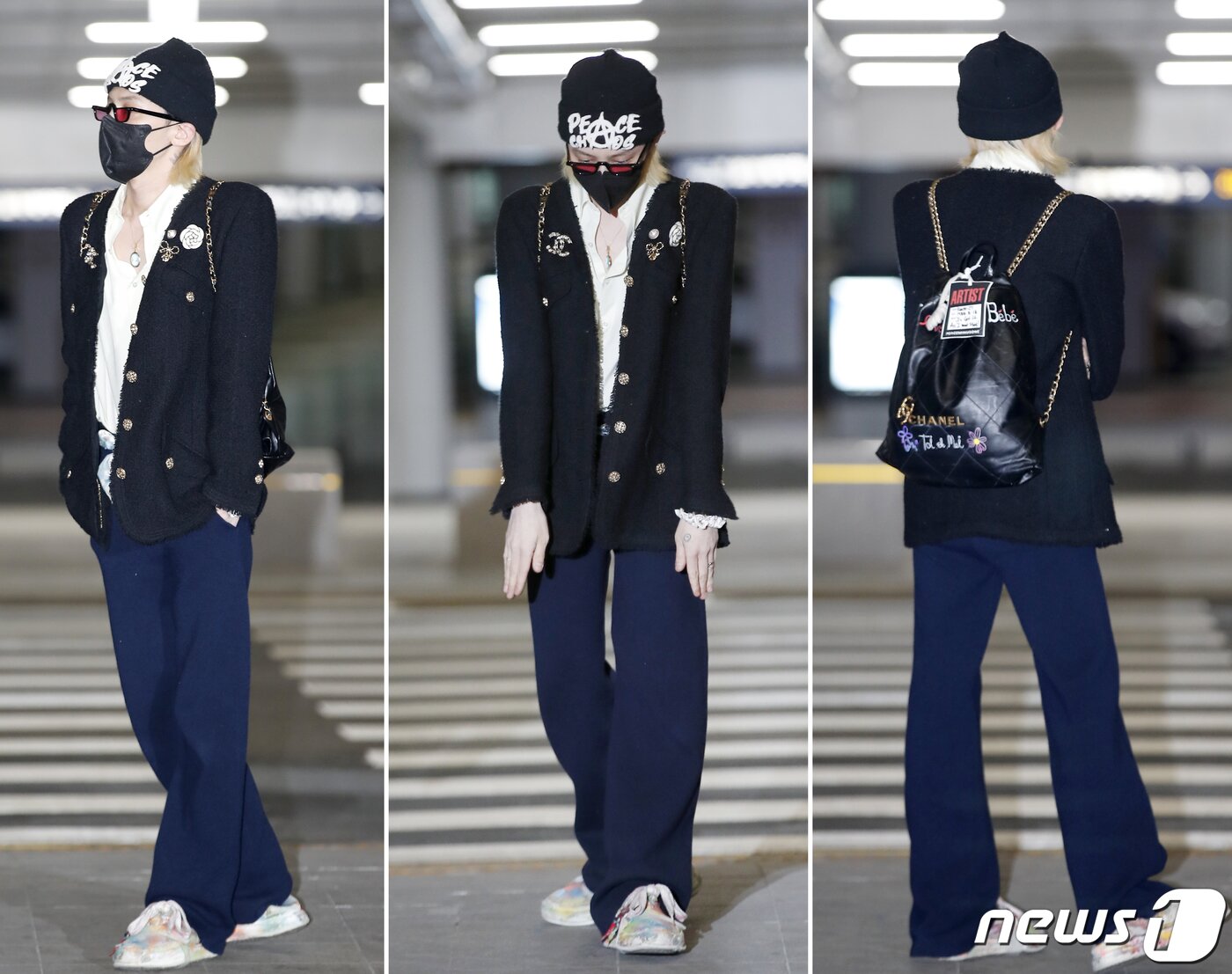 본문 이미지 - 빅뱅(BIGBANG) 지드래곤이 ‘샤넬 2022/23 크루즈 쇼' 참석을 위해 3일 오후 인천국제공항을 통해 네덜란드 암스테르담으로 출국하고 있다. ⓒ News1 권현진 기자