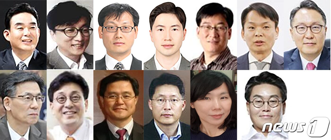 본문 이미지 - 윤석열 대통령 당선인은 6일 대통령 비서실 비서관 2차 인선과 국가안보실 1, 2차장실 비서관의 인선 내용을 발표했다. 위 사진 왼쪽부터 최철규 국민통합비서관, 임헌조 시민소통비서관, 이인호 인사제도비서관, 이원모 인사비서관, 이상협 디지털소통비서관, 이병화 기후환경비서관, 박민수 보건복지비서관, 아래 사진 왼쪽부터 복두규 인사기획관, 김영태 국민소통관장, 김성회 종교다문화비서관, 김민석 고용노동비서관, 권성연 교육비서관, 강훈 국정홍보비서관.(당선인 대변인실 제공) 2022.5.6/뉴스1