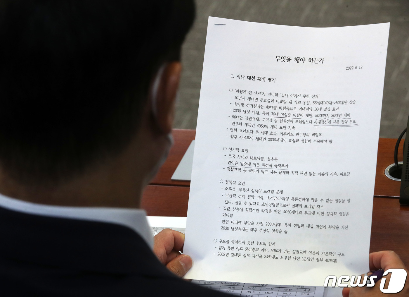 (서울=뉴스1) 이재명 기자 = 15일 오전 서울 여의도 국회의원회관에서 더불어민주당 내 최대 의원모임인 '더좋은미래'(더미래)가 주최한 2022년 대통령선거와 지방선거 평가 토론 …