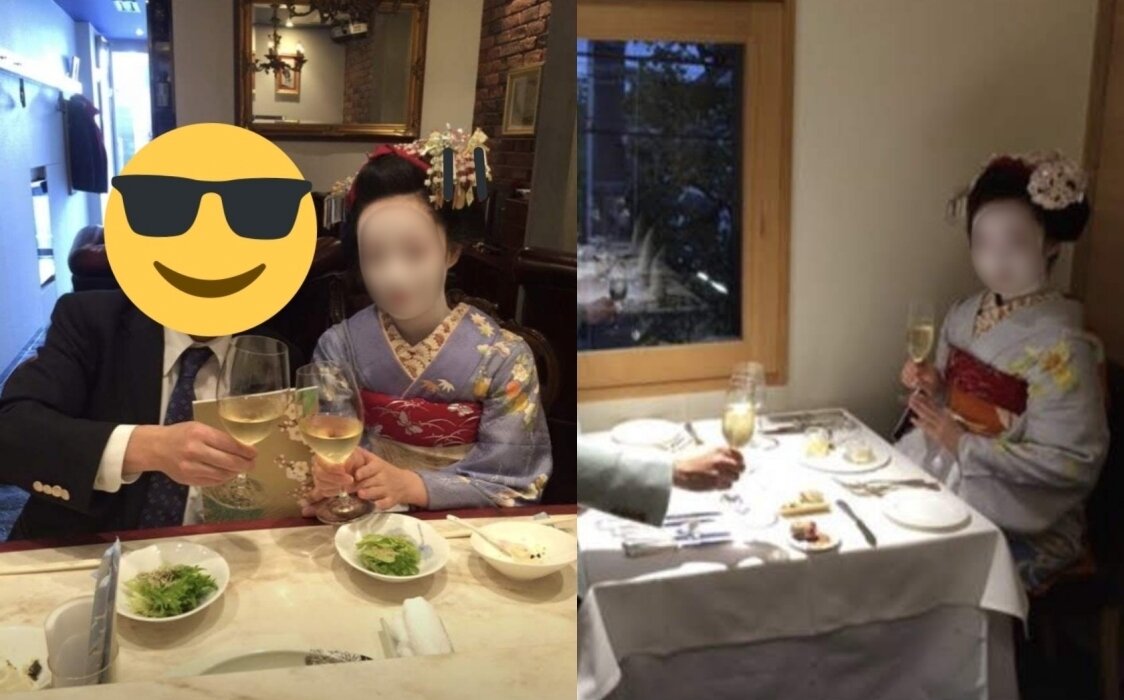 본문 이미지 - 6년간 마이코로 활동한 여성이 공개한 당시 활동 사진. (트위터 갈무리) ⓒ 뉴스1