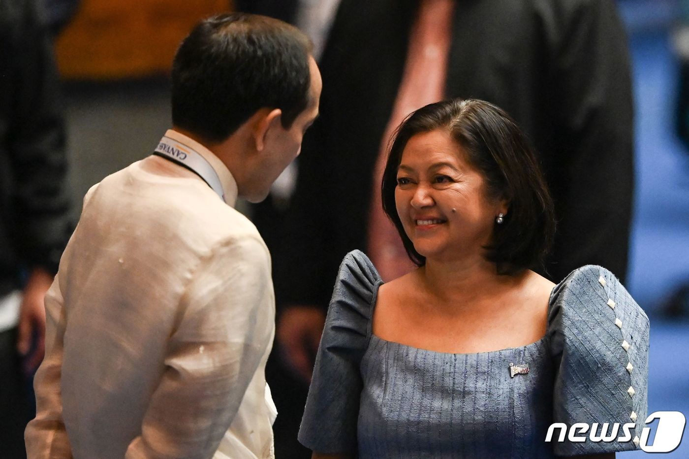 본문 이미지 - 필리핀의 새 영부인이 될 루이즈 아라네타 마르코스 ⓒ AFP=뉴스1 ⓒ News1 이서영 기자