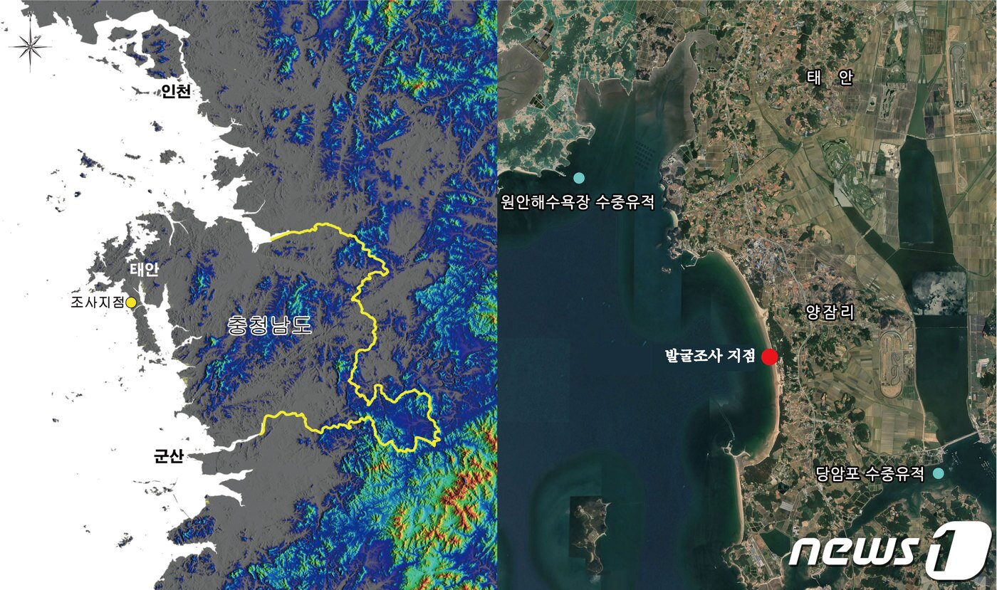 본문 이미지 - 취두와 검파 발굴조사 위치도. (국립해양문화재연구소 제공) ⓒ 뉴스1
