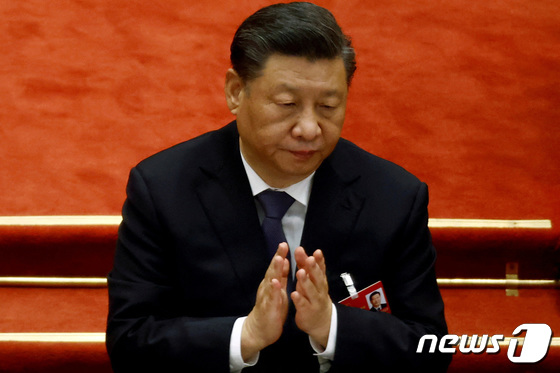 시진핑 중국 국가주석 2022.03.11 © 로이터=뉴스1 © News1 정윤미 기자