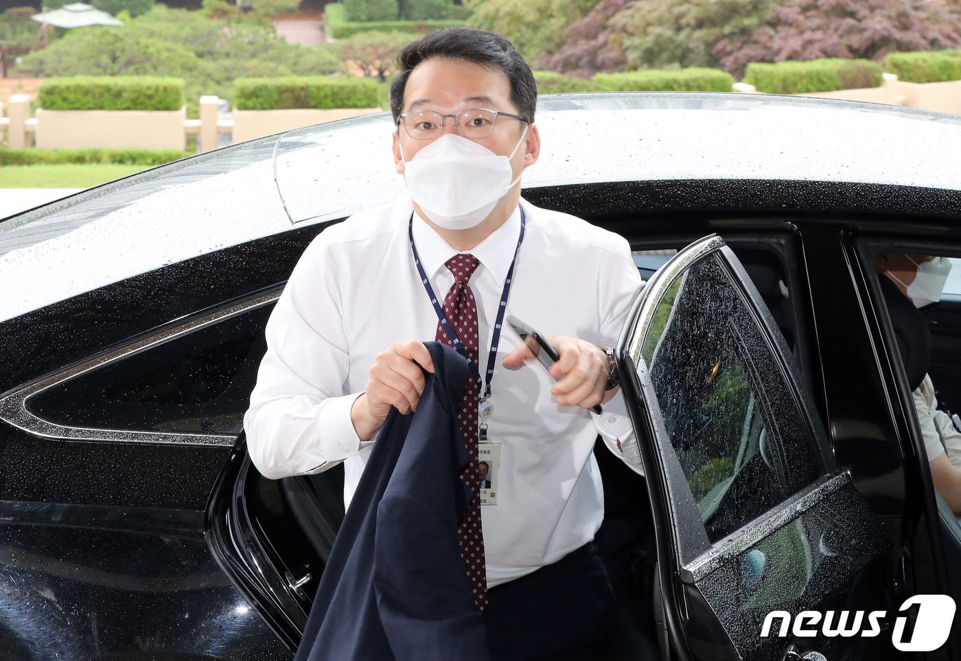 (과천=뉴스1) 박세연 기자 = 최지석 대검찰청 형사정책담당관이 30일 오후 경기도 과천 법무부에서 열린 검경협의체 첫 회의에 참석하고 있다. 2022.6.30/뉴스1