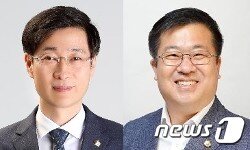 본문 이미지 - 제9대 광양시의회 의장 서영배 의원(좌) 부의장 백성호 의원ⓒ 뉴스1