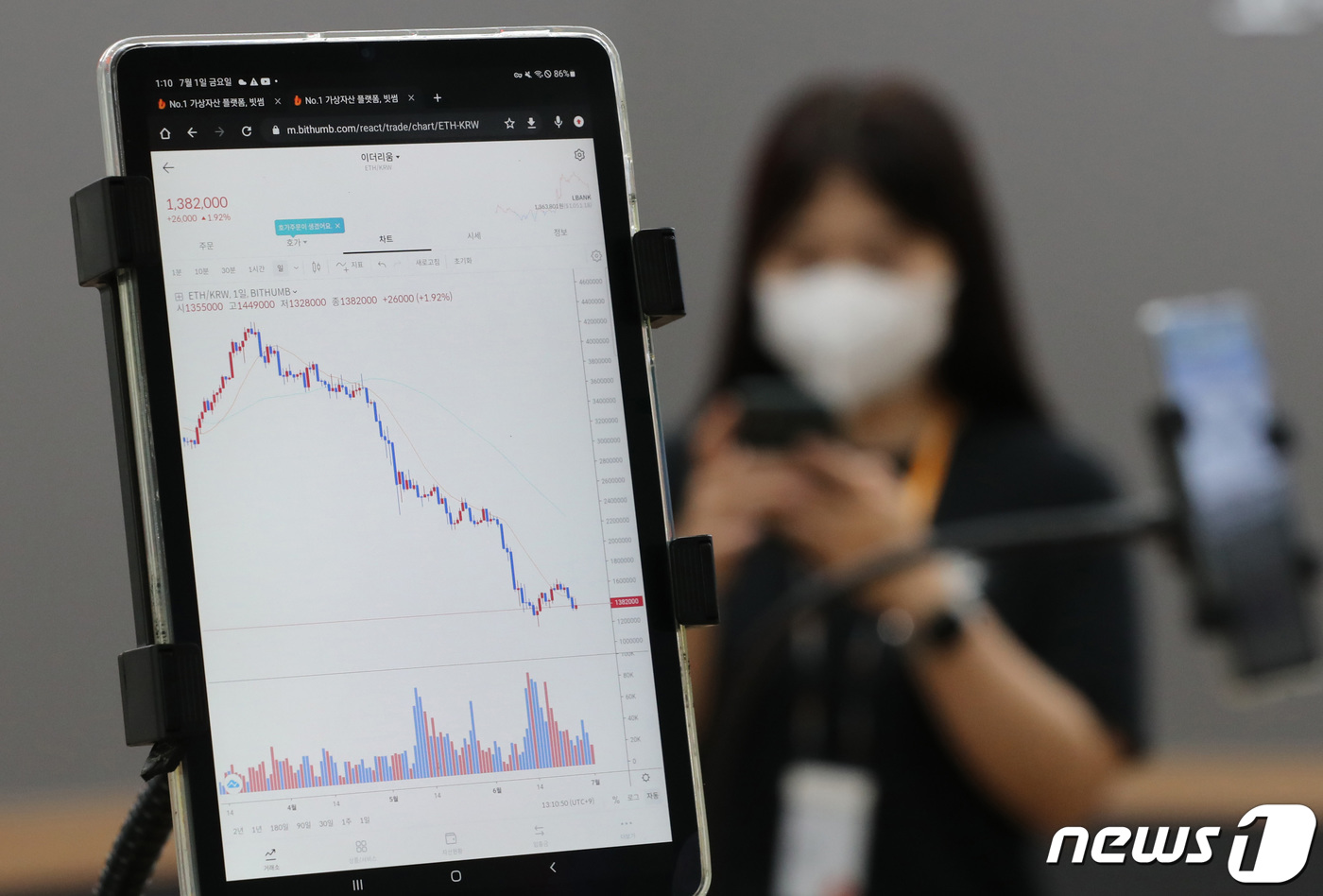 이더리움, 130만원대에 거래 - 뉴스1