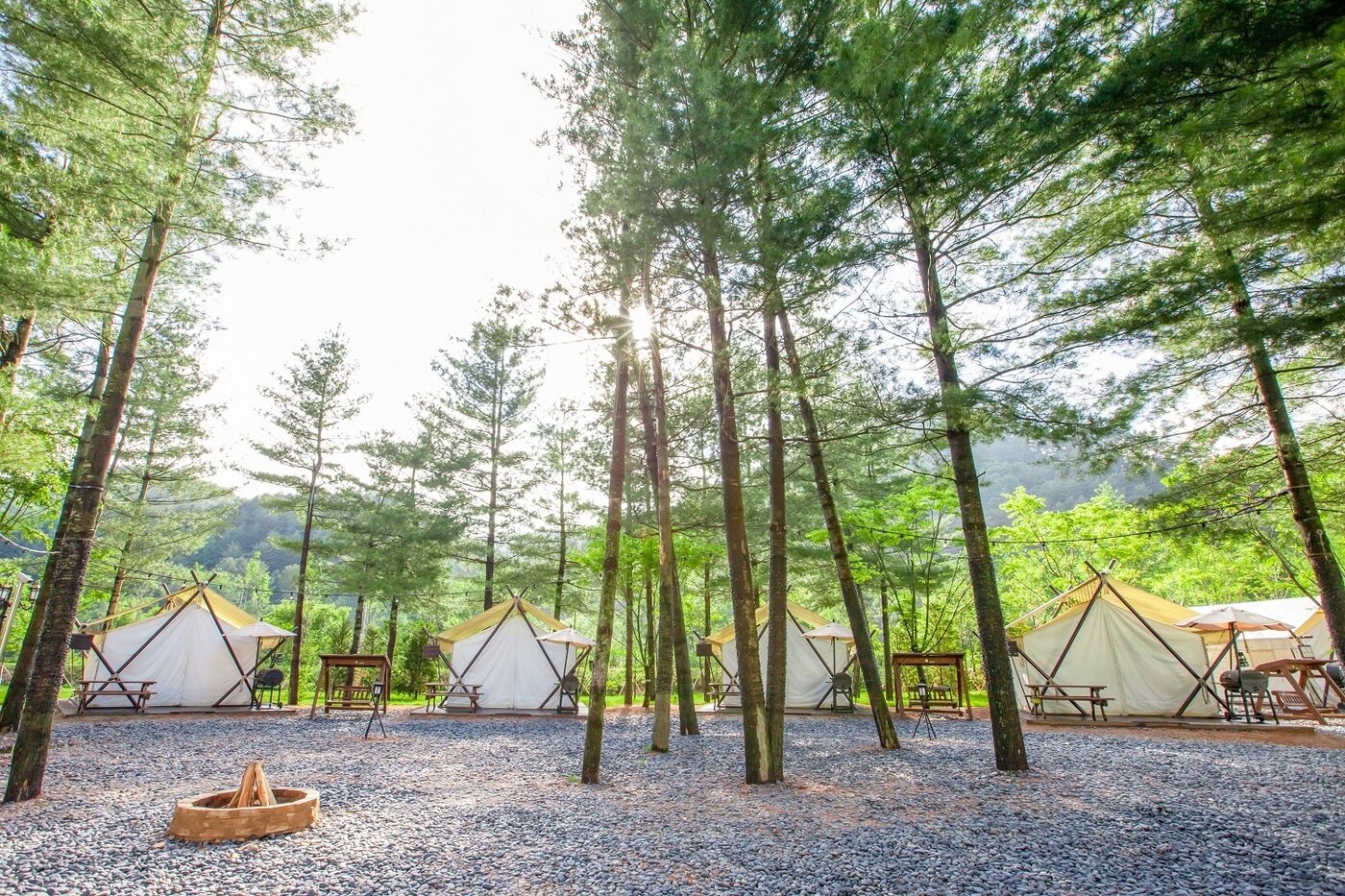 본문 이미지 - 글램핑 빌리지(켄싱턴호텔 제공)ⓒ 뉴스1