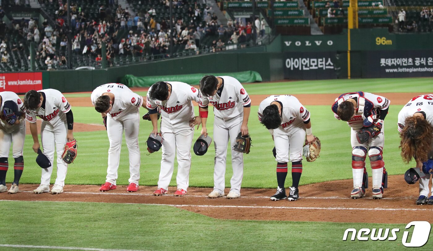 본문 이미지 - 롯데 자이언츠는 5월부터 7월까지 월간 승률이 5할도 안 된다. 2022.7.12/뉴스1 ⓒ News1 김영훈 기자