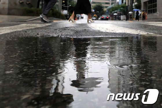 비 내리는 도로 © News1