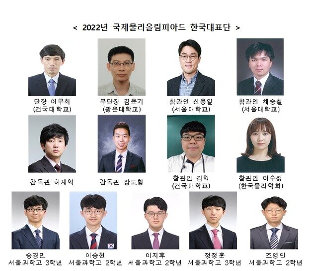 본문 이미지 - 국제물리올림피아드 한국대표단 (과학기술정보통신부 제공) 2022.07.18 /뉴스1