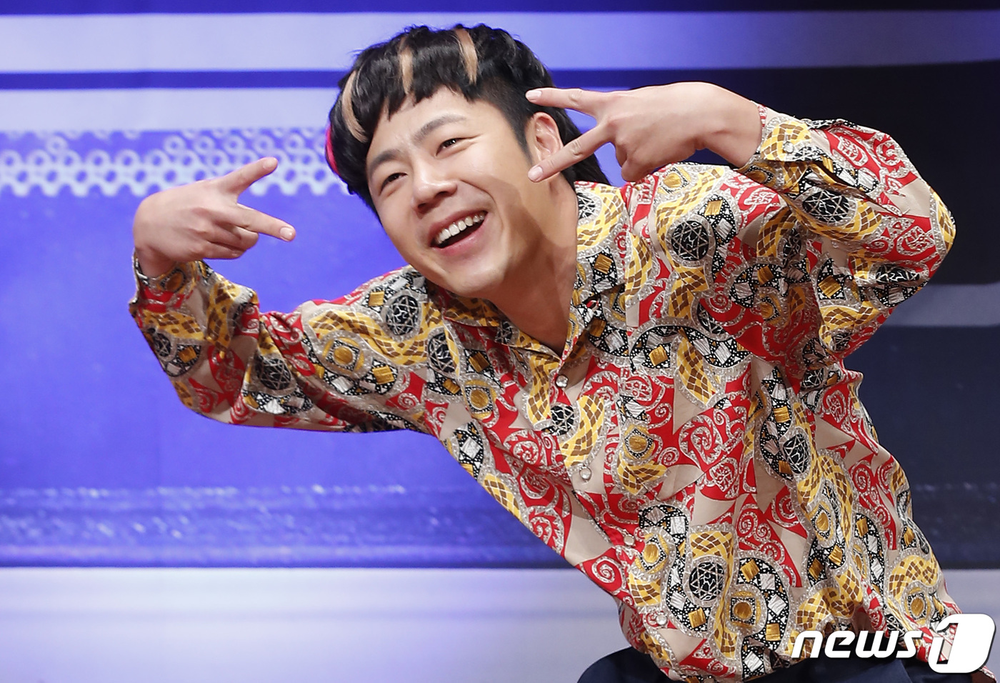 (서울=뉴스1) 권현진 기자 = 유튜버 카진성이 20일 서울 마포구 누리꿈스퀘어에서 열린 AXN  새 예능 장롱면허 탈출기 '극한초보' 제작발표회에서 포즈를 취하고 있다.'극한초보 …