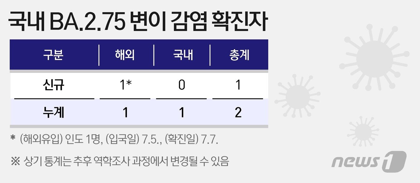본문 이미지 - 국내 BA.2.75 변이 감염 추가 확인 ⓒ News1 이지원 디자이너