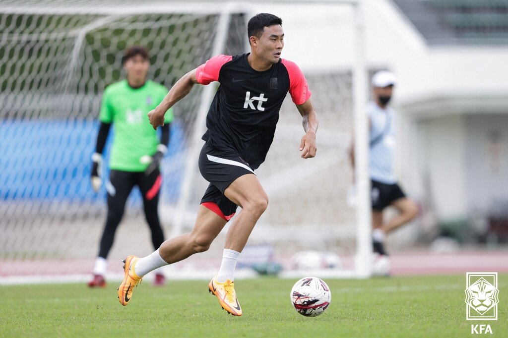 본문 이미지 - 축구 대표팀 수비수 박지수.  (대한축구협회 제공) 2022.7.22/뉴스1