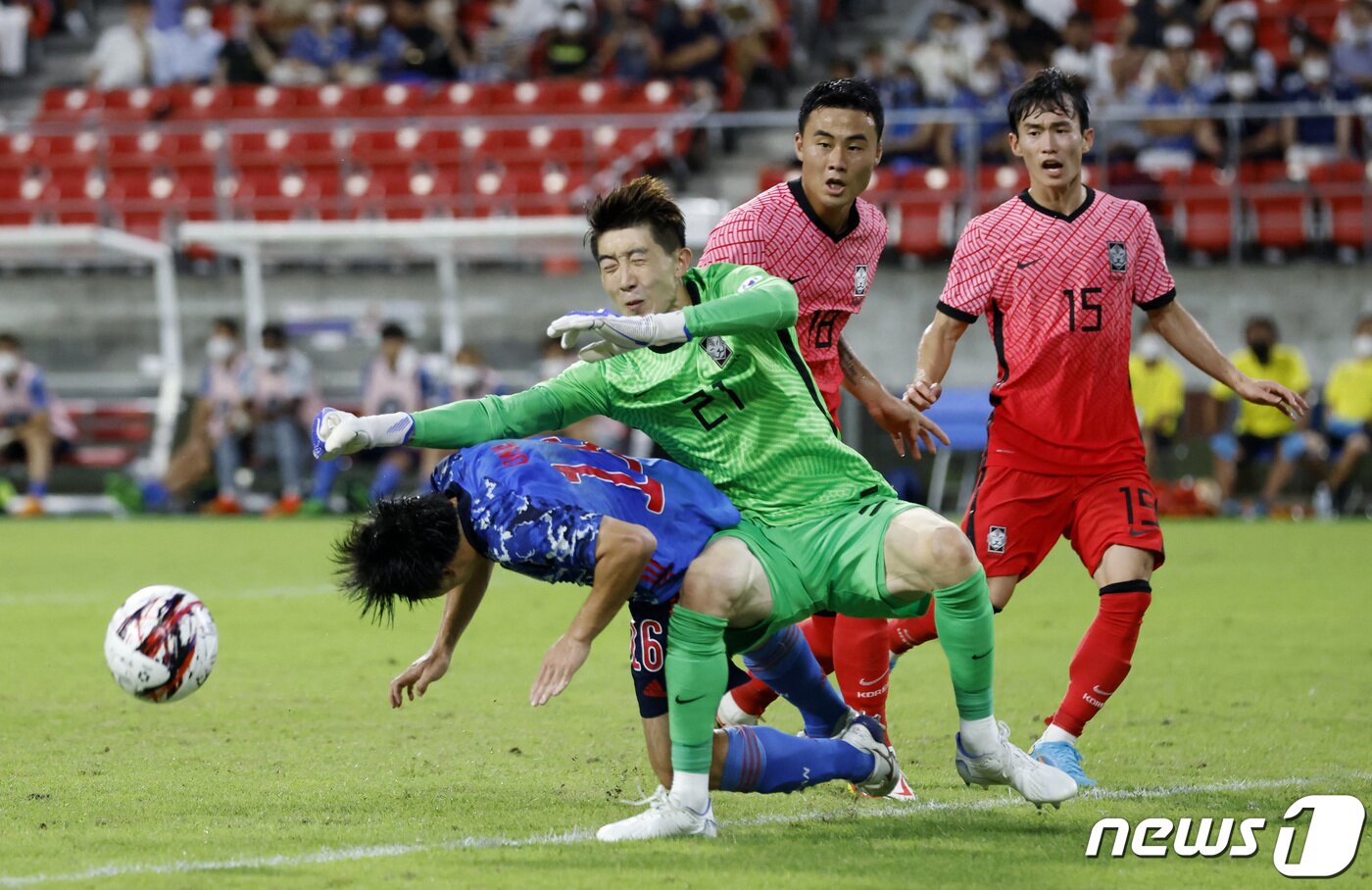 본문 이미지 - 일본이 한국을 3-0으로 꺾고 E1 챔피언십에서 우승했다. ⓒ 로이터=뉴스1