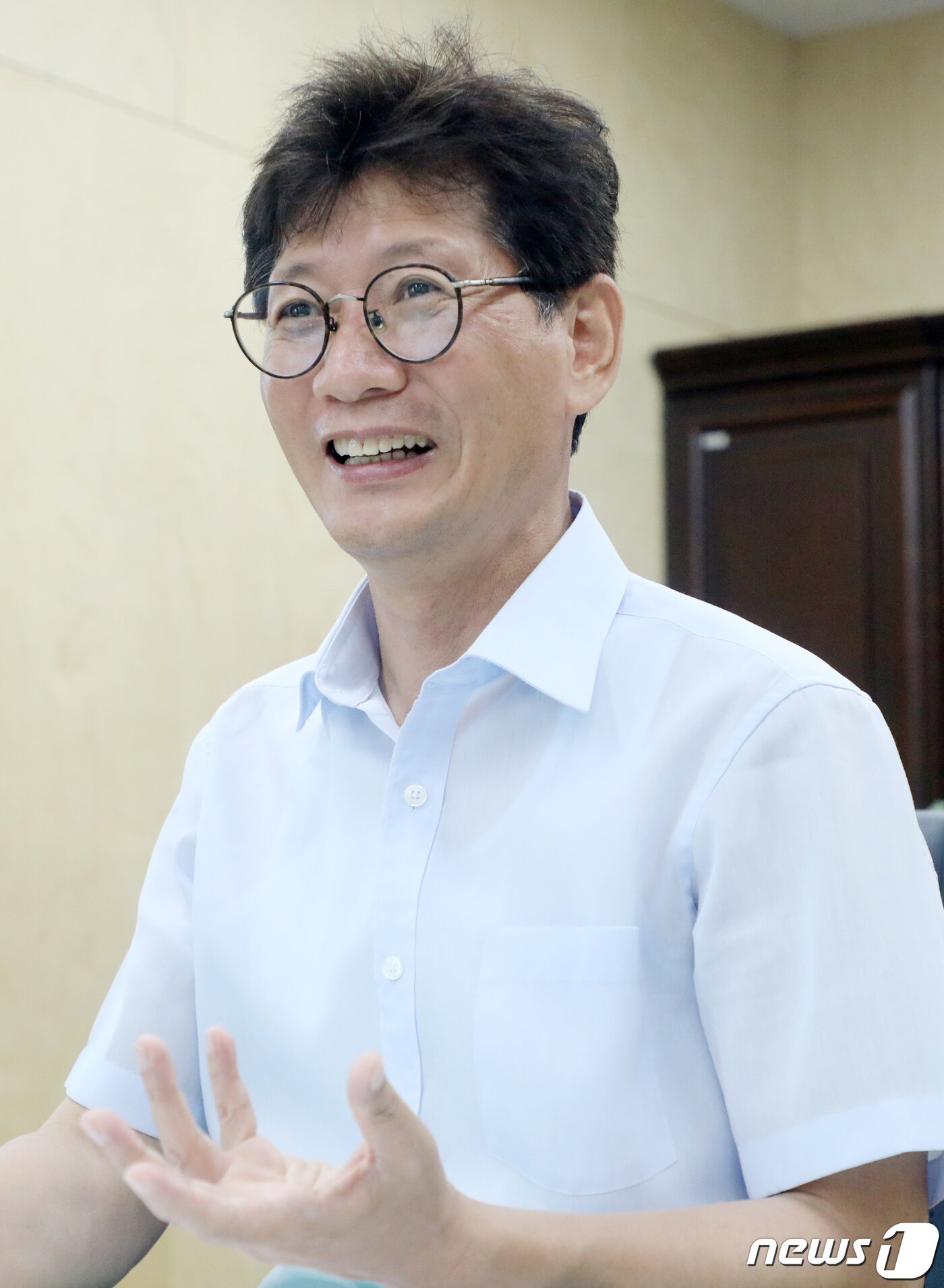 본문 이미지 - 최훈식 장수군수가 전북 장수군 장수군청에서 뉴스1 전북취재본부와 인터뷰를 하고 있다. /뉴스1 ⓒ News1 유경석 기자