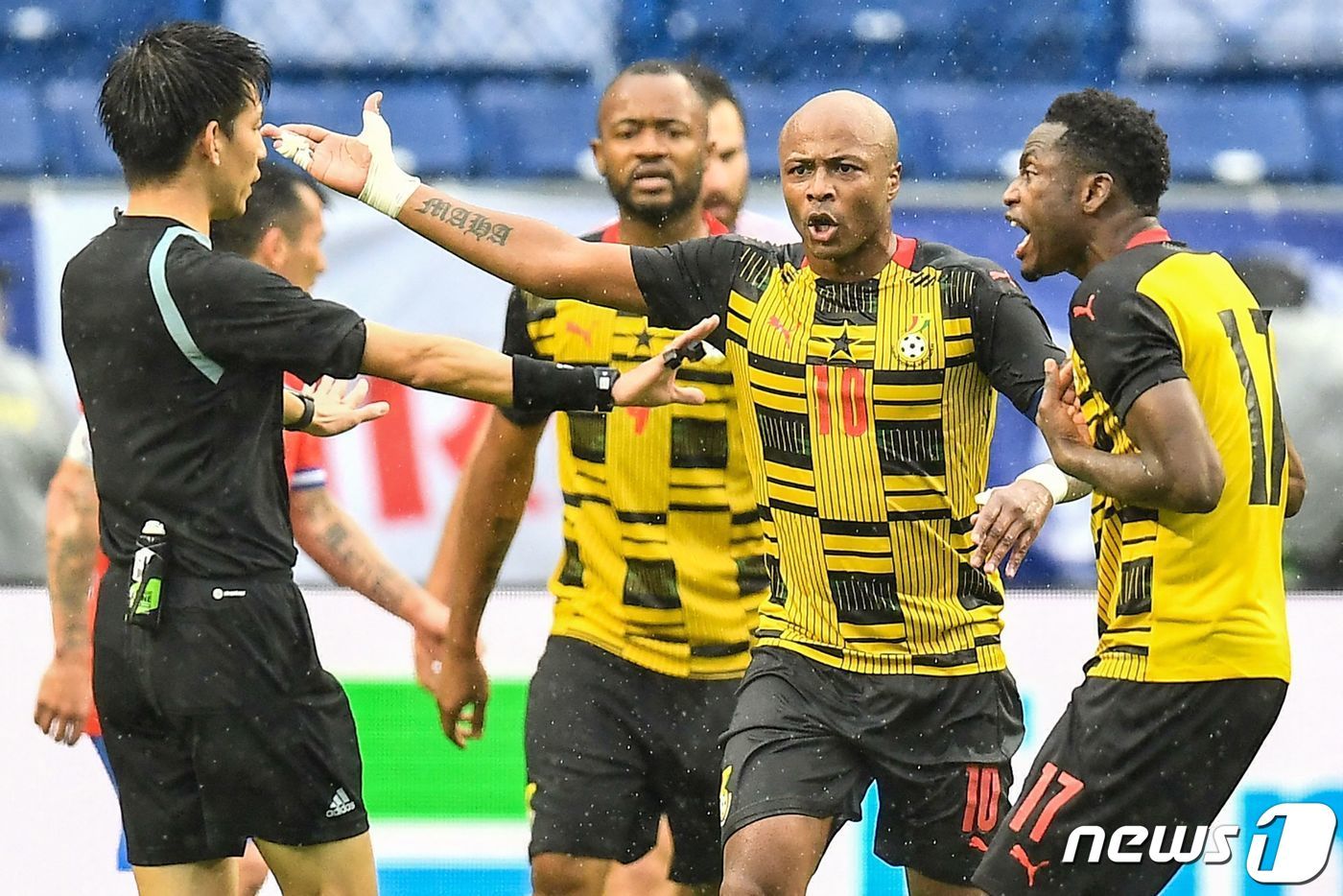 본문 이미지 - 가나 선수들 ⓒ AFP=뉴스1