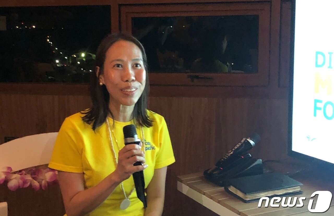 본문 이미지 - 카미나 레예스 로메로 세부퍼시픽 커뮤니티케이션 디렉터ⓒ News1 윤슬빈 기자