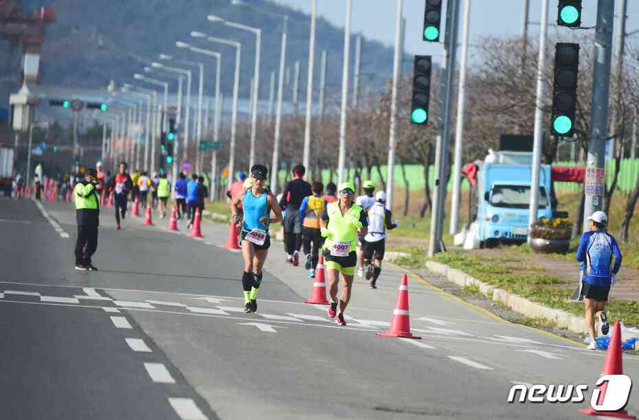 2019년 열린 김대중 마라톤대회 모습/뉴스1