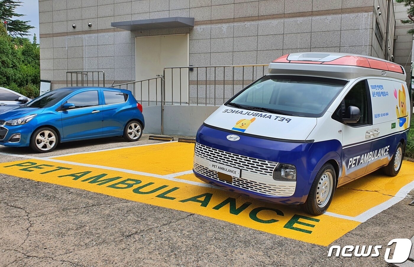 본문 이미지 - 현대자동차는 18일 건국대학교 동물병원에 응급 의료시설을 갖춘 펫 앰뷸런스를 기부했다. ⓒ 뉴스1 최서윤 기자