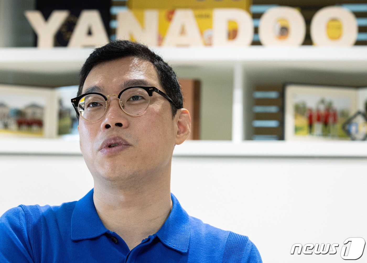 본문 이미지 - 김정수 야나두 공동대표가 22일 오후 서울 강남구 삼성동 사옥에서 뉴스1과 인터뷰를 하고 있다. 2022.8.22/뉴스1 ⓒ News1 이재명 기자