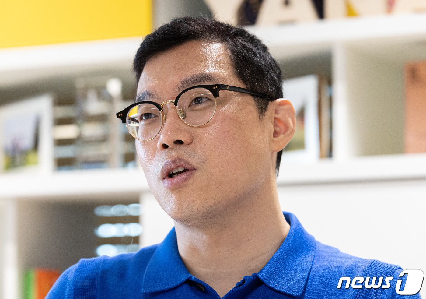 본문 이미지 - 김정수 야나두 공동대표가 22일 오후 서울 강남구 삼성동 사옥에서 뉴스1과 인터뷰를 하고 있다. 2022.8.22/뉴스1 ⓒ News1 이재명 기자