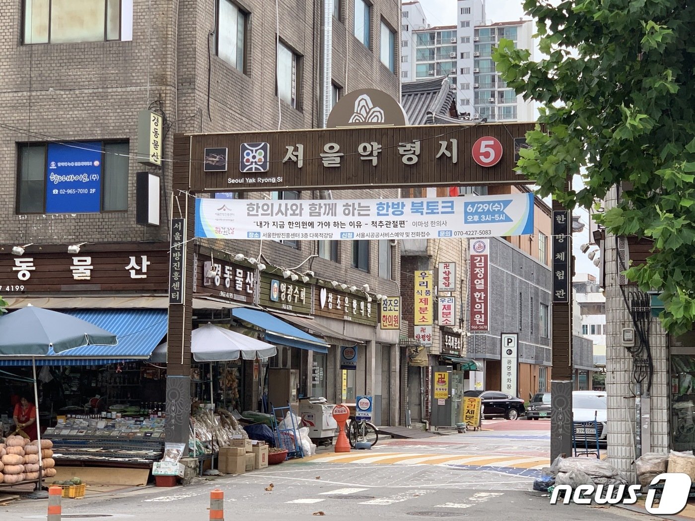 본문 이미지 - 서울 동대문구 제기동 약령시장 전경. ⓒ News1 김성식 수습기자.