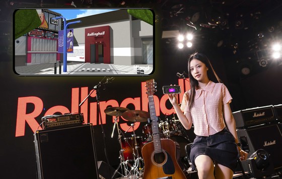SK텔레콤은 메타버스 플랫폼 이프랜드에서 볼류메트릭 기술을 활용해 인디음악 등 다양한 장르의 음악을 즐길 수 있는 가상 콘서트 '메타홍대 뮤직투어'를 19일부터 25일까지 진행한다고 밝혔다. (SKT 제공)