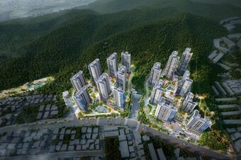 본문 이미지 -  한화 포레나 대전월평공원 조감도. /한화건설 제공