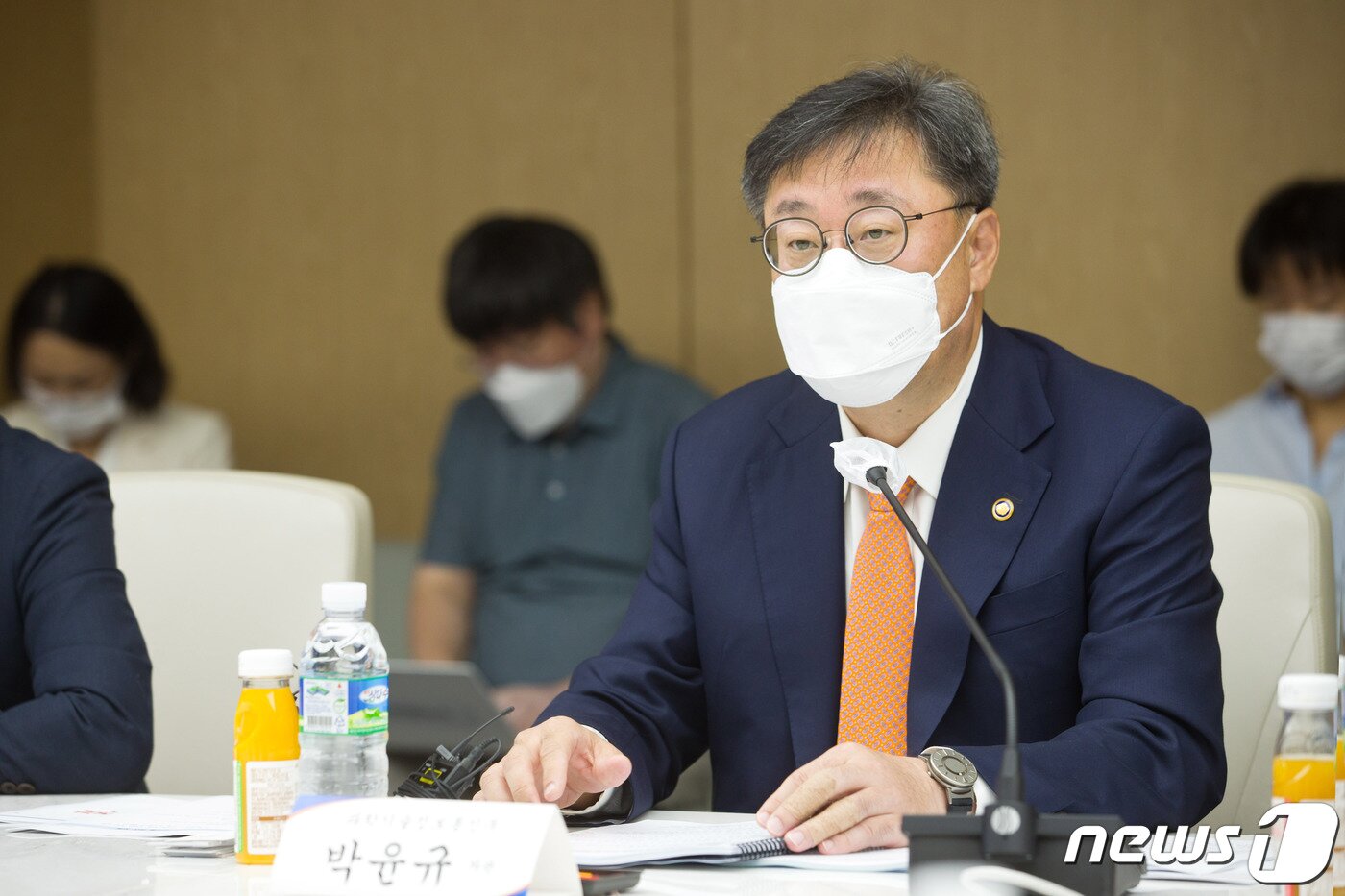 본문 이미지 - 박윤규 과학기술정보통신부 제2차관이 26일 오전 서울 중구 대한상공회의소에서 열린 '윤석열 대통령 북미순방 성과 공유, 뉴욕구상 간담회' 에 참석해 인사말을 하고 있다. (과기정통부 제공) 2022.9.26/뉴스1