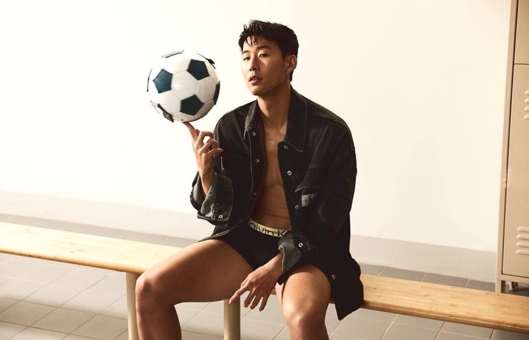 본문 이미지 - CK 모델인 손흥민 (손흥민 SNS 캡처)
