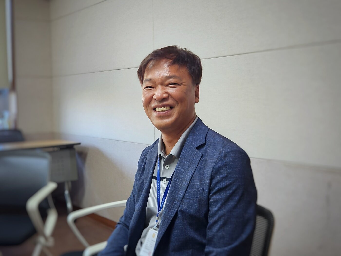 본문 이미지 - 지난달 27일 서울 강북구보건소에서 최광일 강북구보건소 주무관이 뉴스1과 인터뷰를 하고 있다. 2022.9.27/뉴스1 ⓒ 뉴스1 윤다정 기자