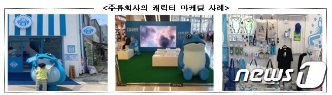 본문 이미지 - 주류회사의 캐릭터 마케팅 사례(한국건강증진개발원 제공)