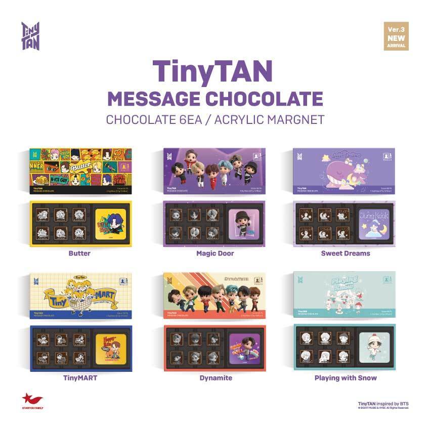 본문 이미지 - 타이니탄 6종 마그넷 초콜릿